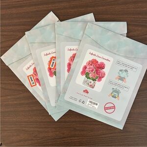 Paper 3D Pop Up Flower Bouquet Greeting Cards Carnations Set of 4 Gifts